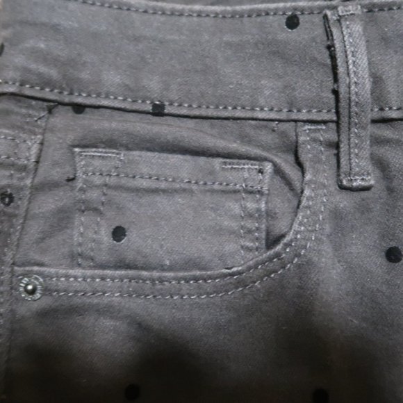 Old Navy Black Polka Dot Rockstar Jeans – Size 12 - Picture 5 of 11